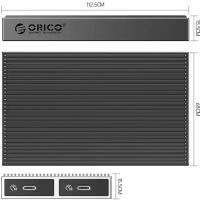 Корпус для SSD, с двумя отсеками M.2 NVME + SATA, 10 Гбит/с, ORICO BM2C3-2SN