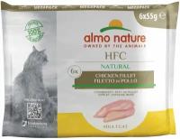 ALMO NATURE CAT CLASSIC NATURE MULTIPACK набор паучей для взрослых кошек с куриным филе (6 шт х 55 гр) (1 шт)