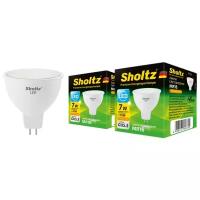 Комплект из 2 светодиодных энергосберегающих ламп Sholtz софит MR16 7Вт GU5.3 2700К 220В пластик (Шольц) LMR3033D