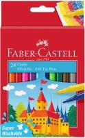 Фломастеры Faber-Castell "Замок", 24цв, смываемые