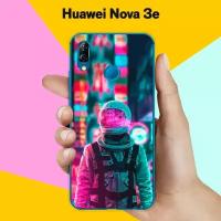 Силиконовый чехол на Huawei nova 3e Астронавт 7 / для Хуавей Нова 3е