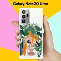 Силиконовый чехол на Samsung Galaxy Note20 Ultra 2 тигра / для Самсунг Галакси Ноут 20 Ультра