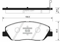 SANGSIN BRAKE SP1194 Колодки тормозные дисковые, передние