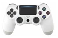 Cbr Геймпад CBG 960 White, Игровой манипулятор для PS4 беспроводной Bluetooth, PC PS3 проводной USB, 2 вибро-мотора, 2 аналоговых стика, D-pad, 14