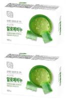 MUKUNGHWA Освежающее туалетное мыло с экстрактом Алоэ вера "Fresh Aloe Soap" 100гр *2 шт