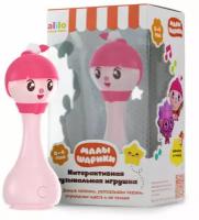 Интерактивная развивающая игрушка alilo Малышарики Нюшенька, R1, розовый