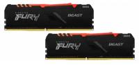 Модуль памяти Kingston Fury DDR4 DIMM 2666MHz PC-21300 CL16 - 32Gb Kit (2x16Gb) KF426C16BB1AK2/32