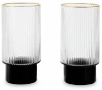 Набор стаканов для коктейлей Premier Housewares Farrow Black/Gold 2 шт 420 мл