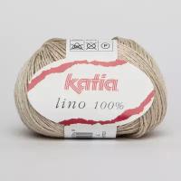 Пряжа Lino 100% Katia (Лино), 100%лен, цвет 26-светло-коричневый, 50гр/150м, 1 моток