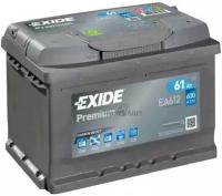 Exide ea612 premium_аккумуляторная батарея! 19.5/17.9 евро 61ah 600a 242/175/175 carbon boost