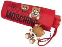 Зонт складной Moschino 8061-SuperminiC Bear Scribbles Red