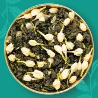 EMIR TEA Зеленый чай рассыпной листовой "Жасминовый улун" натуральный китайский, 100 гр