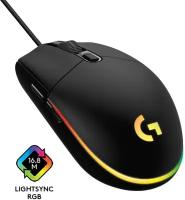 Мышь проводная Logitech G102 LIGHTSYNC, 8000 dpi, USB, черный (910-005823)