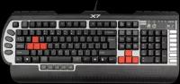 Игровая клавиатура A4Tech X7-G800V Black USB черный, кириллица+QWERTY