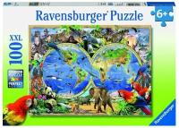 Ravensburger. Пазл карт. 100 "Животные земли"