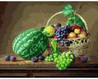 Картина по номерам Натюрморт из южных фруктов 40х50 см