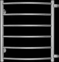 Полотенцесушитель водяной нерж сталь Лесенка (1") НР 500х600мм 6П боковое подключение б/к Классик Терминус 4670078530219