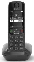 Р/Телефон Dect Gigaset AS690 DUO RUS черный (труб. в компл:2шт) АОН