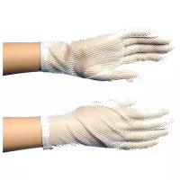 Короткие белые перчатки взрослые