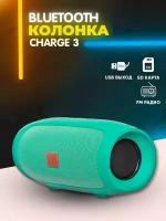 Портативная Bluetooth колонка 10Вт USB TF FM радио MyLatso Charge Mini, зеленый