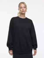 джемпер женский Befree Свитшот oversize утепленный в базовых цветах SWEATSHIRT2-50-S черный размер S