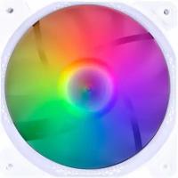 Вентилятор для корпуса 1STPLAYER F1 White 120mm LED 5-color 1000rpm 3pin F1-WH OEM