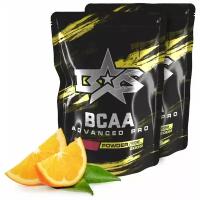 (2 УП х 200ГР) Аминокислотный комплекс Binasport "Advanced PRO BCAA" БЦАА порошок 400 г со вкусом апельсина