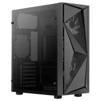 Компьютерный корпус AeroCool Glider Tempered Glass черный