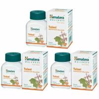 Таблетки Туласи Хималая Хербалс (Tulasi Himalaya Herbals) при простудных заболеваниях, при диабете, повышает иммунитет, 3х60 таб