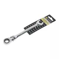 Ключ комбинированый ER-61013H трещоточный шарнирный 13мм (на держателе) эврика