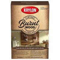 Декоративная пропитка для дерева KRYLON Craft Burnt Wood Kit Dark Brown, 2*326гр