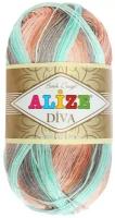 Пряжа для вязания ALIZE 'Diva batik' 100гр. 350м. (100% микрофибра) ТУ (5550 секционный), 5 мотков