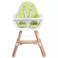 Стульчик для кормления Childhome Evolu ONE80 Natural/White 2в1 с подушкой Lime