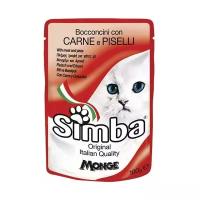 Корм для кошек Simba Пауч для кошек Мясо с горохом (0.1 кг) 1 шт