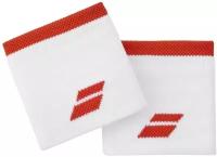 Набор напульсников Babolat LOGO WRISTBAND (8х7,5см) White/Fiesta Red