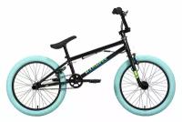 Велосипед Stark Madness BMX 2 (2022) 9" чёрный/зелёный/голубой