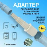 Адаптер подключения стиральной, посудомоечной машины, кондиционера к канализации 32мм