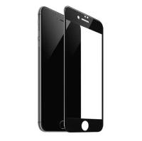 Защитное стекло для iPhone 7+ /8+ (на айфон 7 плюс /8 плюс) полноэкранное, полноклеевое, Черный