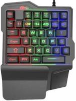 Клавиатура игровая Ritmix RKB-209 BL Gaming, миниклавиатура WASD 35клавиш, подсветка . чёрная