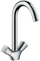 Смеситель для кухни Hansgrohe 71280000 Logis 220 Смеситель для кухни, с двумя рукоятками, хром