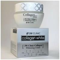 Осветляющий крем для кожи лица и шеи с морским коллагеном 3W Clinic Collagen Whitening Cream 60 мл