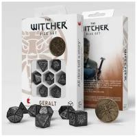 Набор кубиков для настольных ролевых игр Q-Workshop The Witcher Dice Set Geralt – The Silver Sword, 7 шт