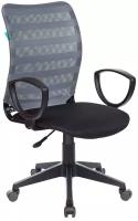 Офисное кресло Бюрократ Бюрократ CH 599 AXSN/32, обивка: текстиль, цвет: сиденье ткань tw-11/спинка сетка tw-32k03 (серый)