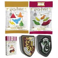 Конфеты Jelly Belly Гарри Поттера Bertie Bott's 35 гр. + Magical Sweets 59 гр. + Jelly Slugs 59 гр. + Эмблема факультета Гриффиндор 28 гр. + Эмблема факультета Слизерин 28 гр. (5 шт.)