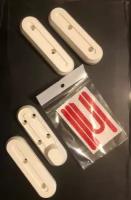 Пластиковые заглушки для самоката Xiaomi со светоотражающей наклейкой