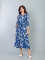Платье женское Gang 23-499-4 вискоза синий