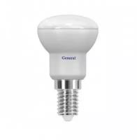 Светодиодная LED лампа General R50 E14 7W(520lm) 2700K 2K 50х85 пласт/алюм GLDEN-R50-7-230-E14-2700 648500