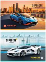 Альбом для рисования 32л., А4, ArtSpace "Авто. Supercar", 2 шт