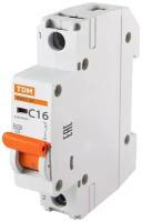 Автоматический выключатель TDM Electric ВА47-29 1P 16А характеристика C (комплект из 3 шт.)