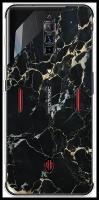 Силиконовый чехол "Белый мрамор" на ZTE Nubia Red Magic 6 / ЗТЕ Нубиа Ред Мэджик 6